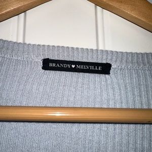 Brandy Melville light blue button long sleeve